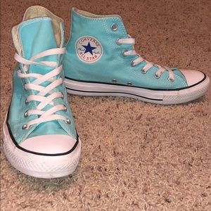 Tiffany Blue High-Top Converse